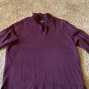 Red Polo Quarter Zip Jacket